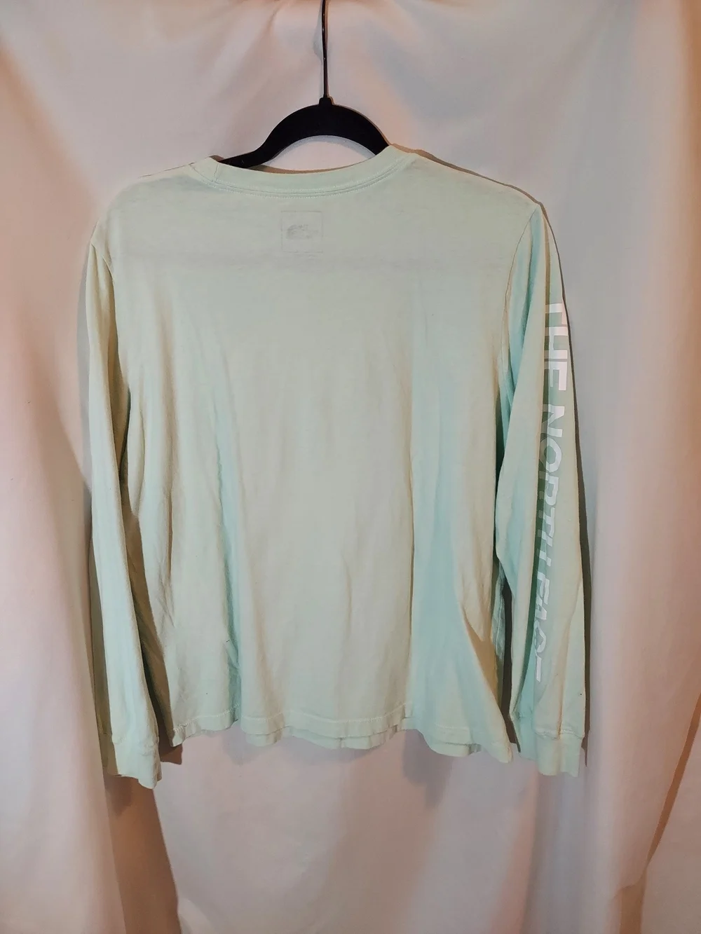 The North Face Mint Green Long Sleeve Graphic Tee Crewneck Large